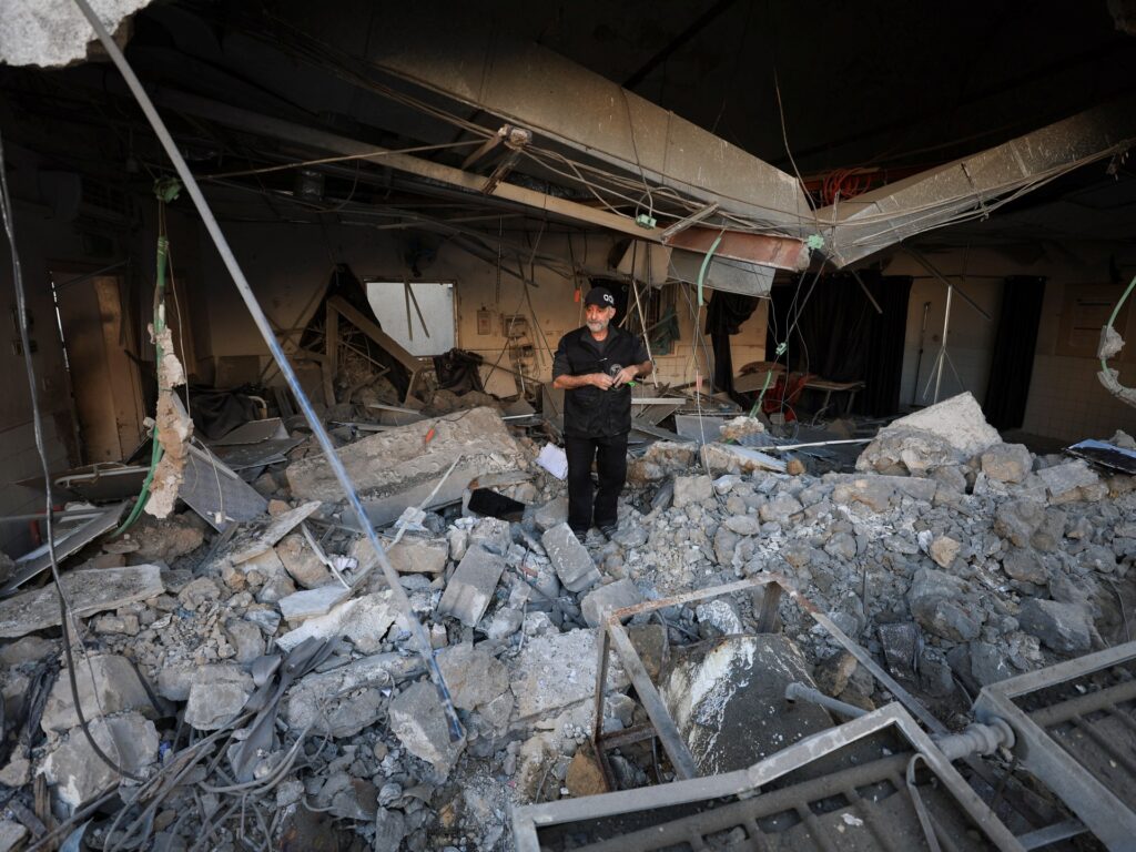 Israeli forces bomb al-Ahli Hospital in Gaza, forcing patients to flee | Israel-Palestine conflict News