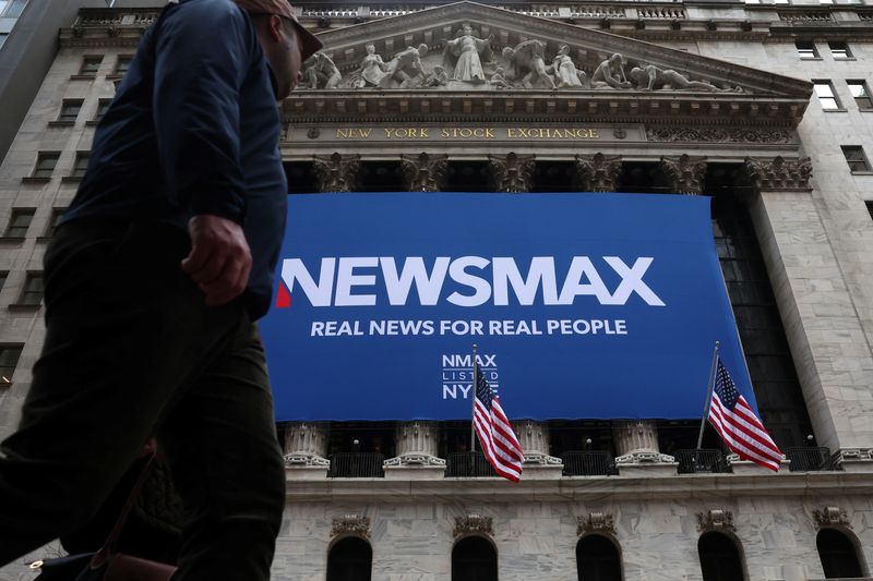 Conservative cable news channel Newsmax surges a day after stunning debut