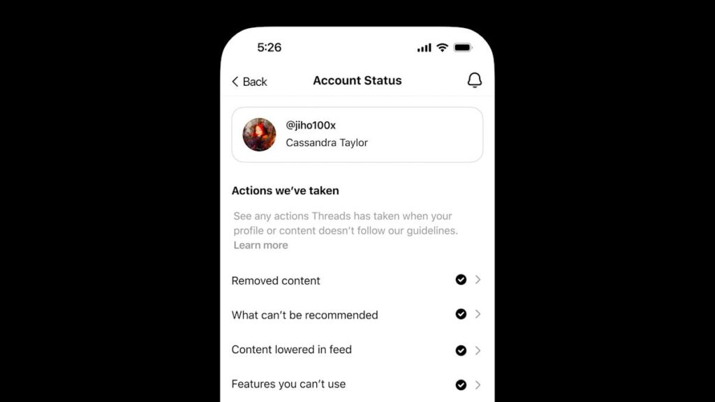 Threads will start telling users when their posts are demoted