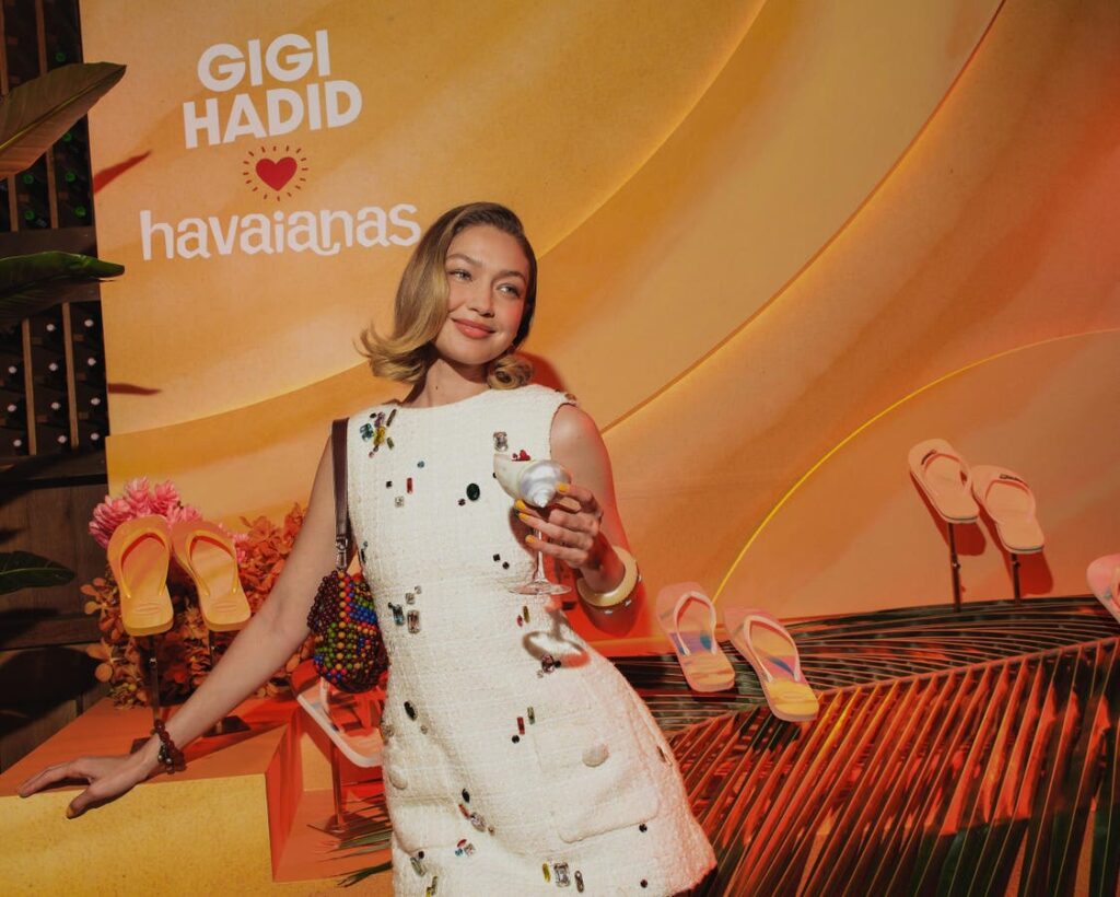 Gigi Hadid Puts California Girl Aesthetic Into Havaianas Collaboration