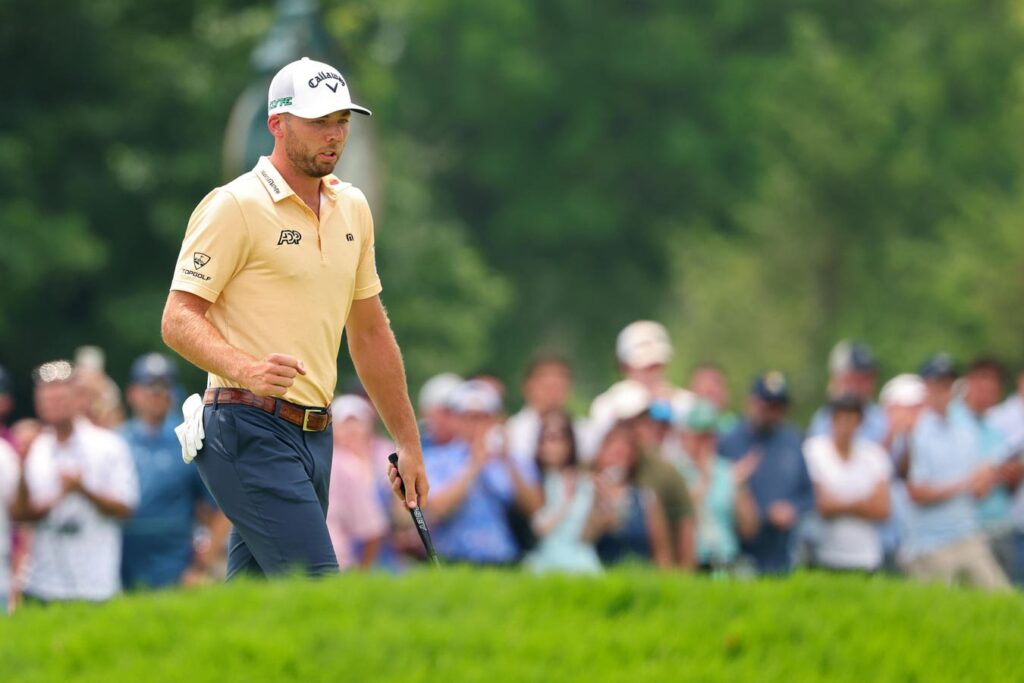 Burns Surges To Lead In Round 2 At Oakmont.