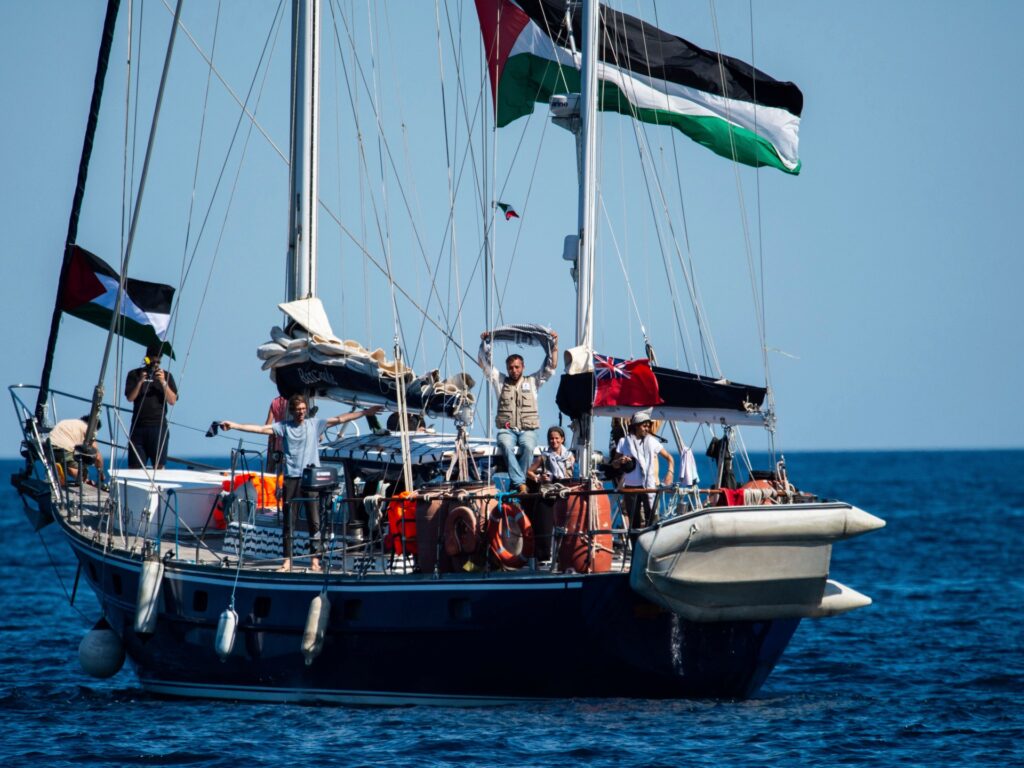 Aid ship aiming to break Israel’s siege of Gaza sets sail from Italy | Israel-Palestine conflict News