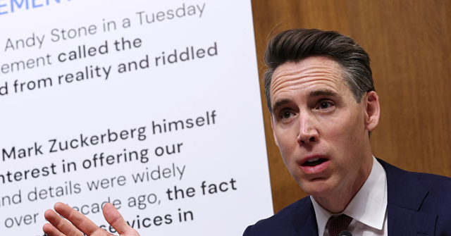 Josh Hawley Calls for Repeal of Big Tech Immunity to Lawsuits over User’s Content, Citing Dangers of AI