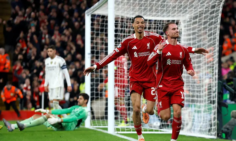 Slot lauds Liverpool’s spirited win over Real Madrid at Anfield
