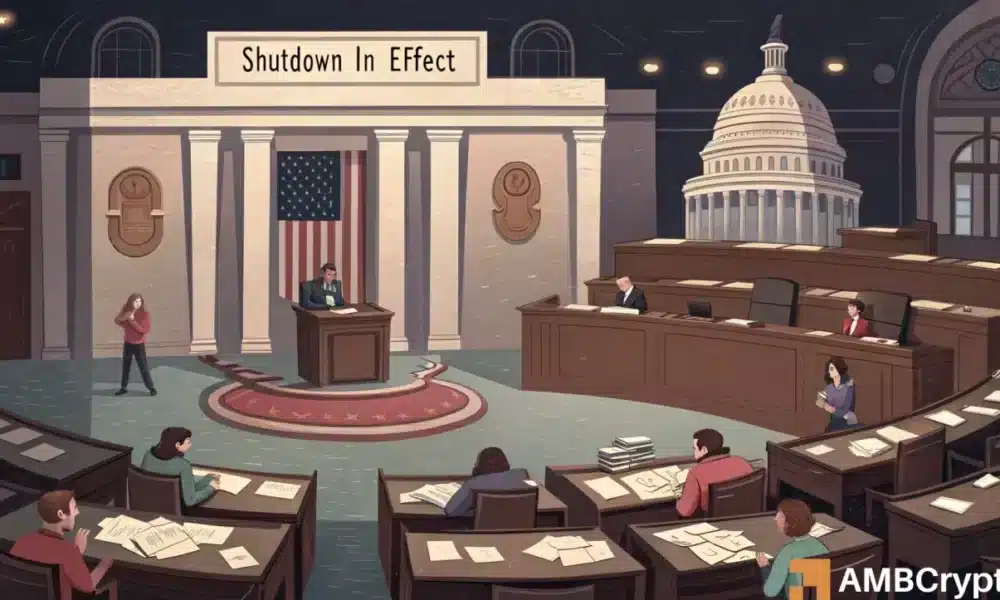 U.S. government shutdown delays crypto legislation to 2026