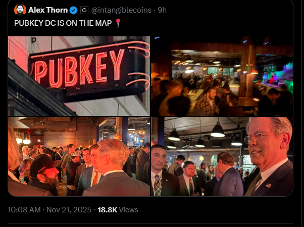 Scott Bessent Stirs Headlines With Surprise Visit To Bitcoin Bar