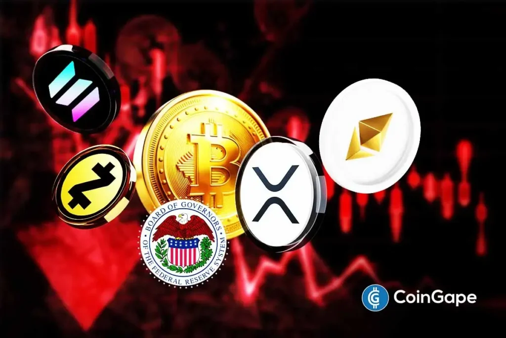 Crypto Market Crash Erases Fed Rate Cut-Driven Bitcoin, ETH, XRP, SOL, ZEC Gains