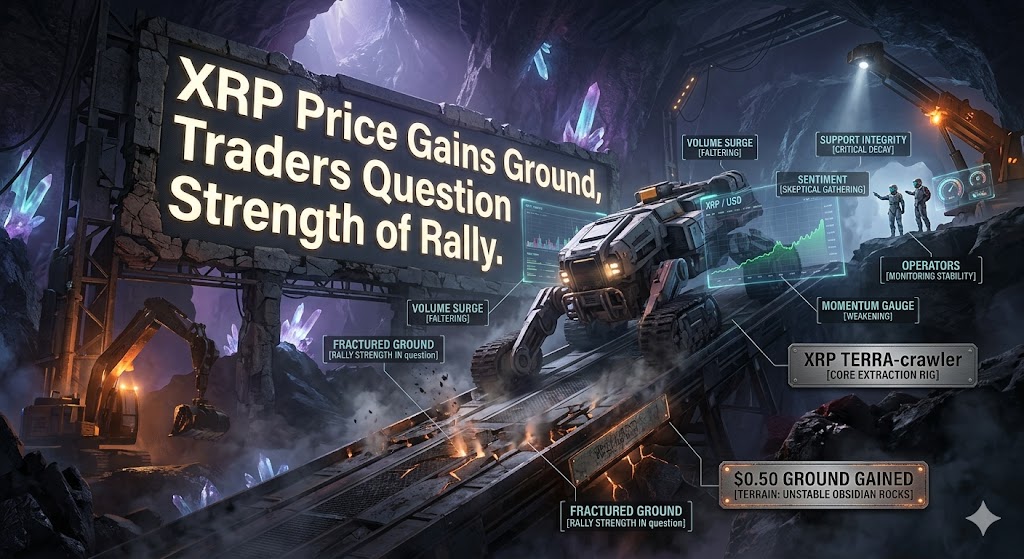 XRP Price Gains Ground, Traders Question Strength of Rally